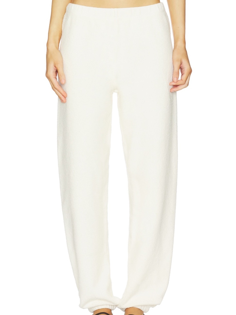 ETERNE Classic Reverse French Terry Sweatpant in Cream Medium
